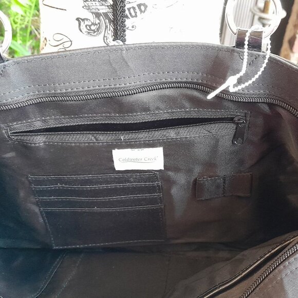 Coldwater Creek Black with silver accents Shoulder Bag - Picture 10 of 10